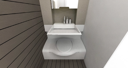 Łazienka – zmora architektów „domów na kołach” 5